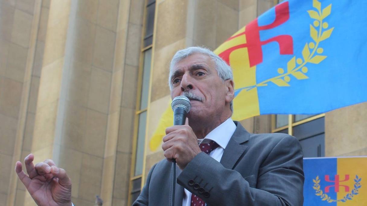 Ferhat Mehenni, chef du Mouvement pour l’autodétermination de la Kabylie (MAK) et président du Gouvernement provisoire kabyle en exil (ANAVAD). 